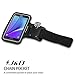J&D Armband Compatible for Samsung Galaxy A52s/A82 5G/A22 5G/A42 5G/A32 5G/A02s/A90 5G/A80/A72/A71 5G/A31/A70/A60/A50/A11/A21 Armband, Sports Running Armband with Key Slot Earphone Connection, Black