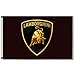 Cayyon Lamborghini Flag Banner 3x5 ft Black Banner