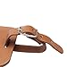 Galopar PU Leather Luggage Tags Handbag Suitcase ID Labels Travel Accessories Tag ID (Khaki 4 Pack)