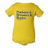 Baby Jumpsuit Loyal Packers Brewers Bucks Wisconsin