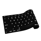 Fintie [Slim] Keyboard Cover Silicone Skin for Macbook Pro 13'' 15'' 17'' (with or without Retina Display) Macbook Air 13'' and iMac Wireless Apple Keyboard, Solid Black
