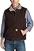 Carhartt Men's Mock Neck Vest Sherpa Lining ,Dark Brown,X-Large