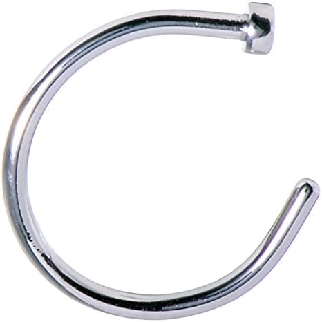 Surgical steel Nose hoops with the diameter of 1.2mm / 16G - unisex