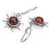 Ian and Valeri co. Amber Sterling Silver Sun Earrings
