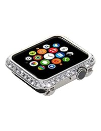 Sparkle Bling Bling Diamante Reloj bisel caso para Apple Watch iWatch S1 S2 S3 Deportes y edición versión más grande tamaño 1.654 in