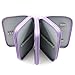 YOUSHARES 72 Slots Pencil Case - Handy Large Capacity Oxford Multi-layer Zipper Pencil Bag for Color Pen, Colored Pencils, Watercolor Pens, Makeup Brush, Cosmetic Brushes, Gel Pen and More (Violet)