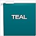 Pendaflex Reinforced Hanging File Folders, Letter Size, Teal, 1/5 Cut, 25/BX (4152 1/5 TEA)