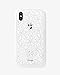 iPhone Xs, iPhone X, Sonix Sweet Pea (White, Gold Glitter Flowers) Cell Phone Case [Military Drop Test Certified] Women's Protective Clear Case Series for Apple iPhone X, iPhone Xs