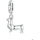 Shark Charm 925 Sterling Silver Dog Charms Cat Bead Lucky Animal Pendant for Pandora Charms Bracelet-Gift for Anniversary Birthday Christmas Day