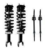 Front - 4x4 Only Both (2) Front Driver & Passenger Side Complete Strut & Spring Assembly with (2) Sway Bar End Links Fits 2006-2008 Dodge Ram 1500 4WD 5-Lug Wheels Only