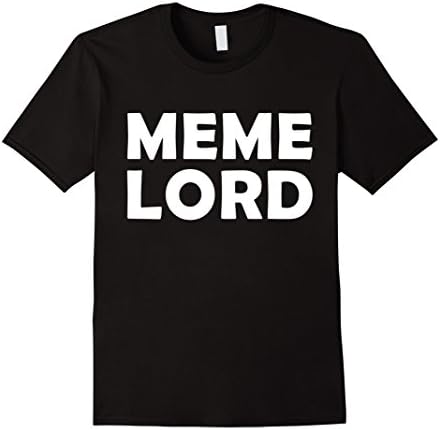 Men's Meme Lord Shirt Funny Dank Trump Meme T Shirt For Memers XL Black