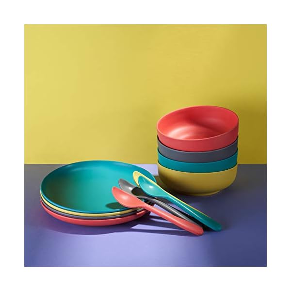 GET-FRESH-Bamboo-Kids-Plates-Set--4-Pack-Reusable-Bamboo-Dinner-Plates-for-Kids-and-Toddlers--BPA-Free-Bamboo-Fiber-Childrens-Dinnerware-Set--Kids-Bamboo-Tableware-Plates-for-Everyday-Use GET FRESH Bamboo Kids Plates Set – 4-Pack Reusable Bamboo Dinner Plates for Kids and Toddlers – BPA-Free Bamboo Fiber Childrens Dinnerware Set – Kids Bamboo Tableware Plates for Everyday Use