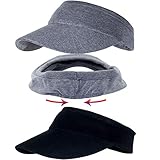 Non-Clip Comfortable Sun Visors for Women & Men, Cotton Elastic Tennis Cap