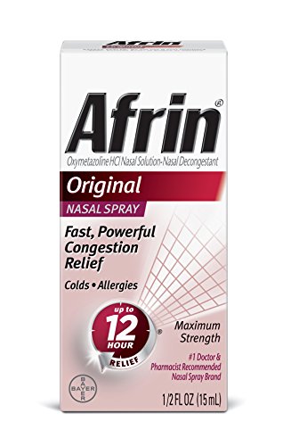 Afrin Original Spray, 0.5 Ounce (Best Nasal Spray For Flying)