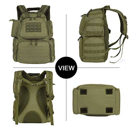 Gun Range Bag TacticalBackpack for Handguns with 3Pistol Case Green Pricepulse
