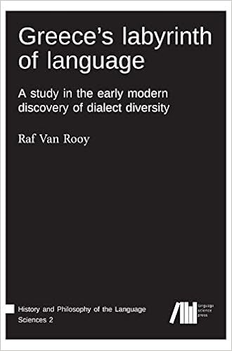 Greece S Labyrinth Of Language Van Rooy Raf 9783961102112 Amazon Com Books