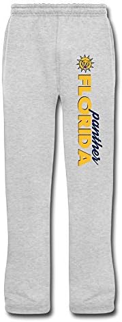 Men's Florida Panter 2 Logo Cotton Cool Bottom Fleece Sweatpants Ash