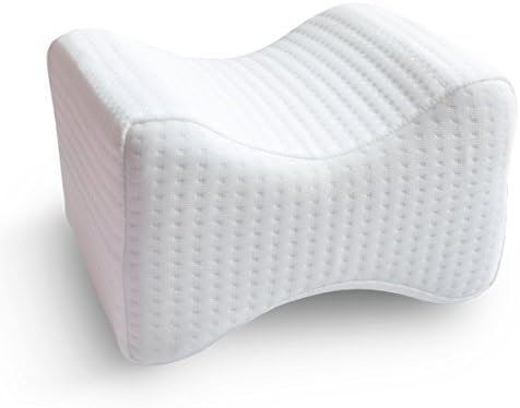 Memory Foam Orthopedic Knee Pillow for Sciatica Relief, Back Pain, Leg Pain, Hip and Joint Pain - Wedge Contour Pregnancy Cushion