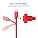UGREEN Lightning to USB Cable Charging Cord MFI Certified Lightning Cable for iPhone 8, iPhone 7,7 Plus,6S,6 Plus,iPhone 5S,5C,5,iPad Mini,Mini 2 and iPad Air (1.5FT, Red)