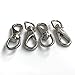 AOWISH 4-Pack Stainless Steel Swivel Eye Snap Hook M5(1#) Scuba Diving Clips 3-1/2 inch Flagpole Clips Boat Marine Spring Buckles for Bird Feeders, Pet Chains, Dog Tie-Out Cable, Keychains and More