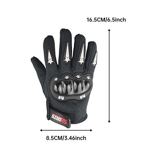 Children's Motorcycling Gloves - Waterproof - Non-Slip Scooter Winter Racing Gloves