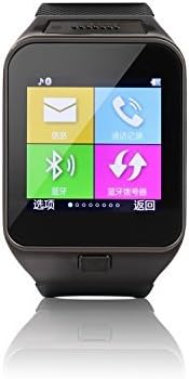Qkking 2015 Newest 1.54 Inch 2.0MP GV10 Smart Anti-lost Bluetooth VER 3.0 Smart Watch Support Monitoring, Health Monitoring, Social Entertainment, Tracking / Alarm, Pedometer,Information Push, Intelligent Alerts, Remote Self-timer, Motion Tracking, Entertainment, Sleep Analysis, Pobile Positioning for Andriod / ISO / WindowsMobile / Symbian / Blackberry Phone Smartphones-Black