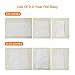 B-caton Birdseye 3-Ply Prefold Absorbent Baby Cloth Diapers Covers Thick Cotton Changing Pad Liners, White,(10 Pcs, 18.9