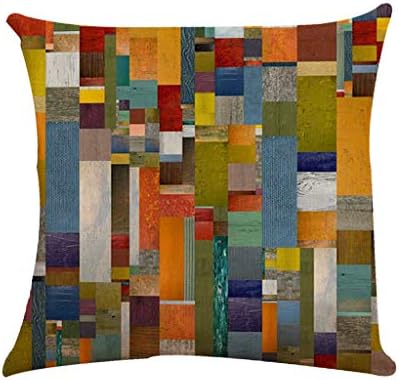 Icocol Pillowcase Modern Throw Pillow Covers Abstract Pillowcase Linen Cushion Cover Pillow Cases with Zipper Home Decor for Sofa Slipcover Decorative 18x18 inch (B)