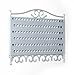 Mango Steam Wall Mounted Closet/Wardrobe Display Hanger Organizer for Jewelry & Earrings With Hooks for Necklaces, Bracelets, Accessories - Silver
