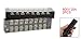 uxcell 2 Pcs 8 Position Double Row Screw Terminal Wire Barrier Strip 600V 25A