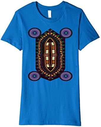 Womens KayCity: Dashiki T-Shirt Ethnic African Hippie Graphic Tee Large Royal Blue