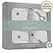 100% Organic Cotton Jersey Knit Soft Fitted Sheet (2 Pack) - Washable Crib Mattress Sheets - Fits Standard Toddler Mattresses