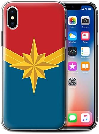 W3Tech Gel TPU Phone Case/Cover for Apple iPhone XS/Heroine/Captain Design/Superhero Movie Quotes Art Collection