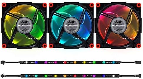 In Win PC Fan Aurora Black/Red Black/Red