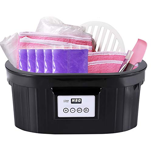 Paraffin Wax Machine – 5000ml Paraffin Wax Machine for Hand and Feet BTArtbox Paraffin Bath Warmer with 1000g Paraffin Wax 200pcs Liners 2pcs Mitts 2pcs Booties for Smooth and Soft Skin