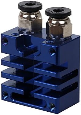 TWB 3D Printer Parts Heat Sink Block Remote Extrusion Head Blue Color for Improved Version E3D Chimera E3D Cyclops Hotend Kit