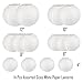 Selizo 14 Packs White Paper Lanterns with Assorted Sizes for Party Decoration