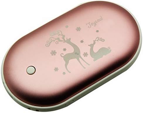 Joysoul Rechargeable Double-Sided Hand Warmer 5200mAH Power Bank Portable Pocket Hand Heater USB Mobile External Back up Battery Charger