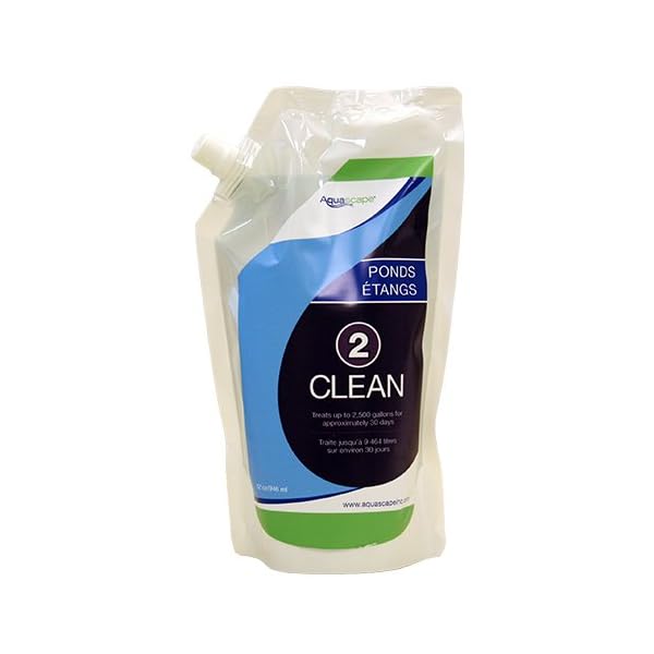 AQUASCAPE 2Pack of Clean for Ponds 32 Ounce Refill for Automatic Dosing System Decreases Sludge