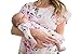 Baby Be Mine Newborn Gown and Hat Set Layette Romper Coming Home Outfit (Newborn, Amelia)