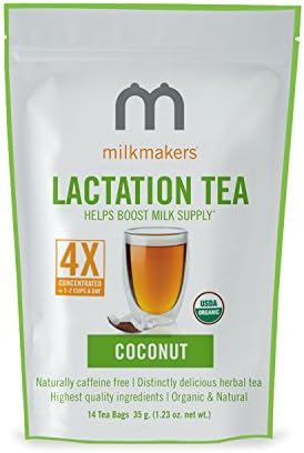 Coconut : Milkmakers Lactation Tea, 1.23 Ounce, Coconut, 14 Tea Bags