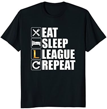 Eat Sleep League Repeat Bronze Master Challenger Shirt
