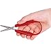 Mecanaids Compact Red Kids Scissors, 5 Inch, Aluminum Blade, Ambidextrous, 1 Count