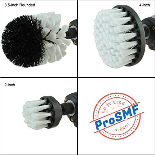 ProSMF Drill Brush Set Car Detailing Scrub Brush for Drill Power