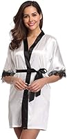Joy Bridalc Women's Satin Short Kimono Robe Bride Bridesmaid Robes Dresses Gown