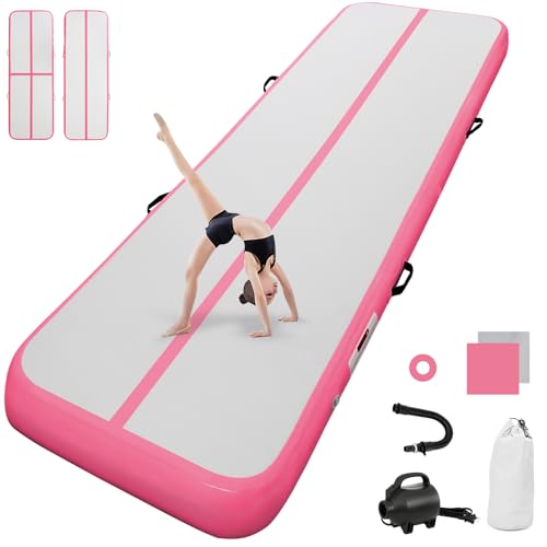 airtrack matte mit elektrischer Luftpumpe 20cm hoch 4M Tumbling Matten Aufblasbare turnmatte Matte gymnastikmatte Yogamatte Camping Trainingsmatte