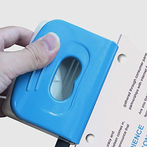 Weibo Heavy Duty 2Hole Punch Tool, Adjustable, Hand Held Commercial