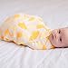 CuddleBug Muslin Baby Swaddle Blankets for Boys and Girls Size Large 4 x 4 Feet – Muslin Cotton 4 Pack (Colorful Critters)