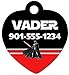 Darth Vader Pet Id Tag for Dogs & Cats Personalized w/ Name & Number