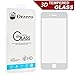 Orzero For iPhone 6 6S 3D Curve Full Cover Screen Protector Orzero 0.2mm Carbon Fiber Material 3D Touch Compatible 9 Hardness Anti Glare Anti Fingerprint-White